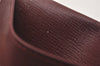Authentic Cartier Must de Cartier Coin Purse Case Leather Bordeaux Red 4103I