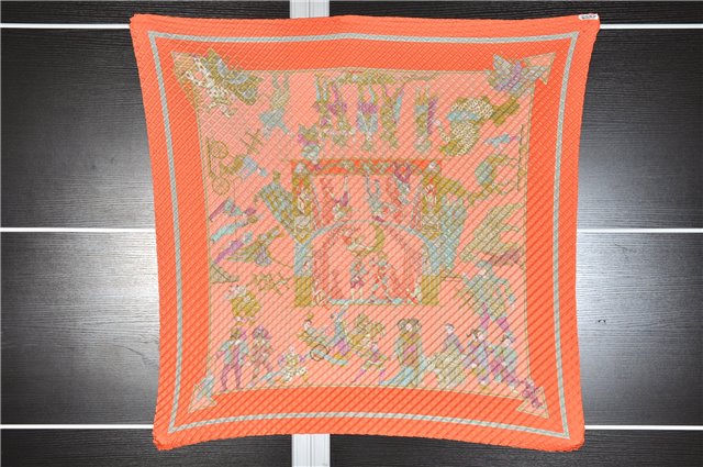 Authentic HERMES Double Pleats Scarf 