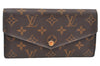 Authentic Louis Vuitton Monogram Portefeuille Sarah Long Wallet M62234 LV 4104I