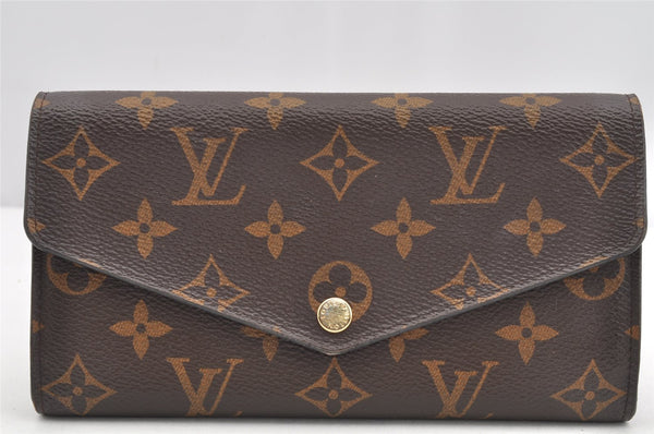 Authentic Louis Vuitton Monogram Portefeuille Sarah Long Wallet M62234 LV 4104I