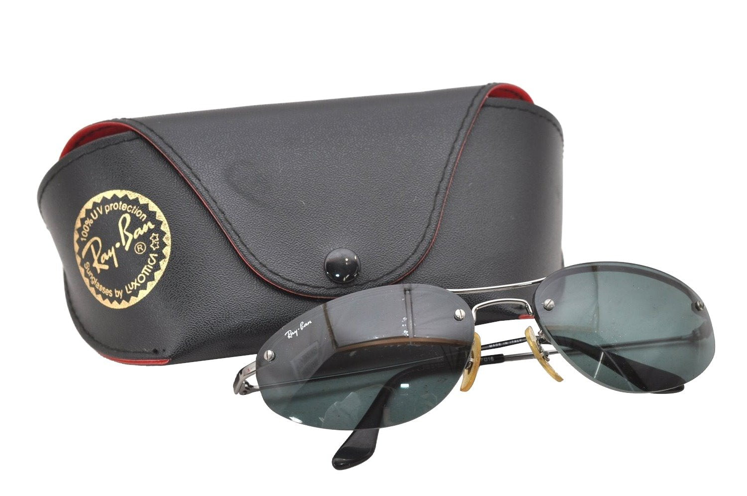 Authentic Ray-Ban Vintage Sunglasses RB3155 004/71 Titanium Black 4105I