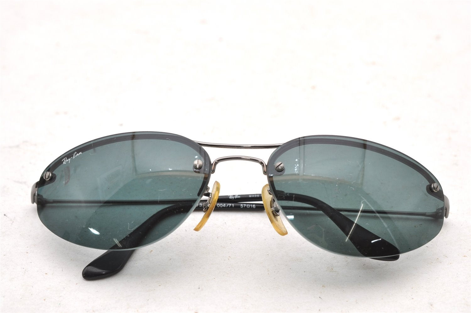 Authentic Ray-Ban Vintage Sunglasses RB3155 004/71 Titanium Black 4105I