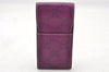 Authentic GUCCI Guccissima Cigarette Case Purse GG Leather 181716 Purple 4106I