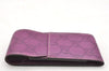 Authentic GUCCI Guccissima Cigarette Case Purse GG Leather 181716 Purple 4106I