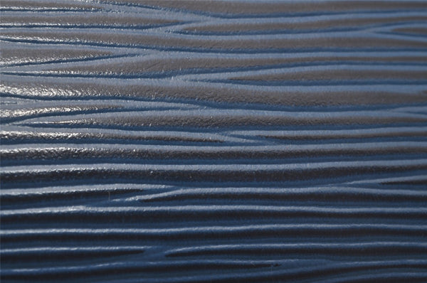 Auth Louis Vuitton Epi Porte 2 Cartes Vertical Card Pass Case M63205 Blue 4109I