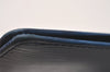 Auth Louis Vuitton Epi Porte 2 Cartes Vertical Card Pass Case M63205 Blue 4109I