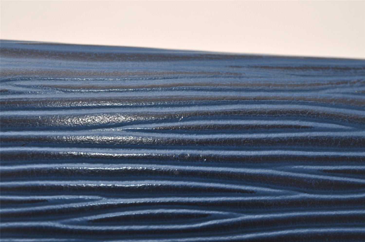 Auth Louis Vuitton Epi Porte 2 Cartes Vertical Card Pass Case M63205 Blue 4109I