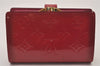 Authentic Louis Vuitton Vernis Portefeuille Viennois Wallet Pink M91254 LV 4110I