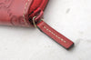 Authentic GUCCI Vintage Guccissima Coin Purse Case GG Leather 115255 Red 4111I