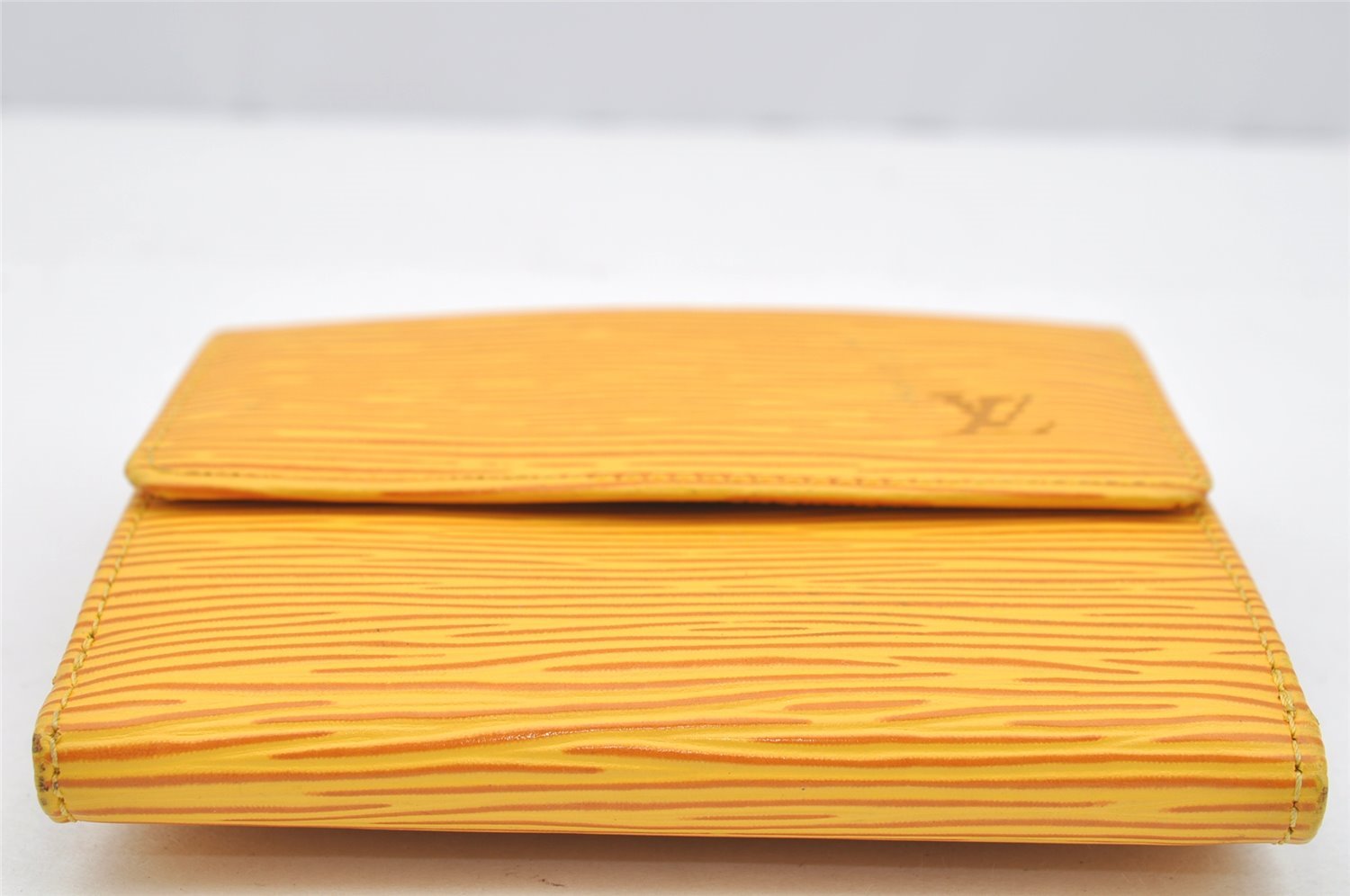 Auth Louis Vuitton Epi Porte Monnaie Billets Cartes Credit Wallet Yellow 4112I