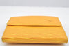 Auth Louis Vuitton Epi Porte Monnaie Billets Cartes Credit Wallet Yellow 4112I