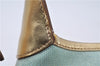 Authentic GUCCI Sherry Line Jackie Shoulder Bag Canvas Leather Light Blue 4114F