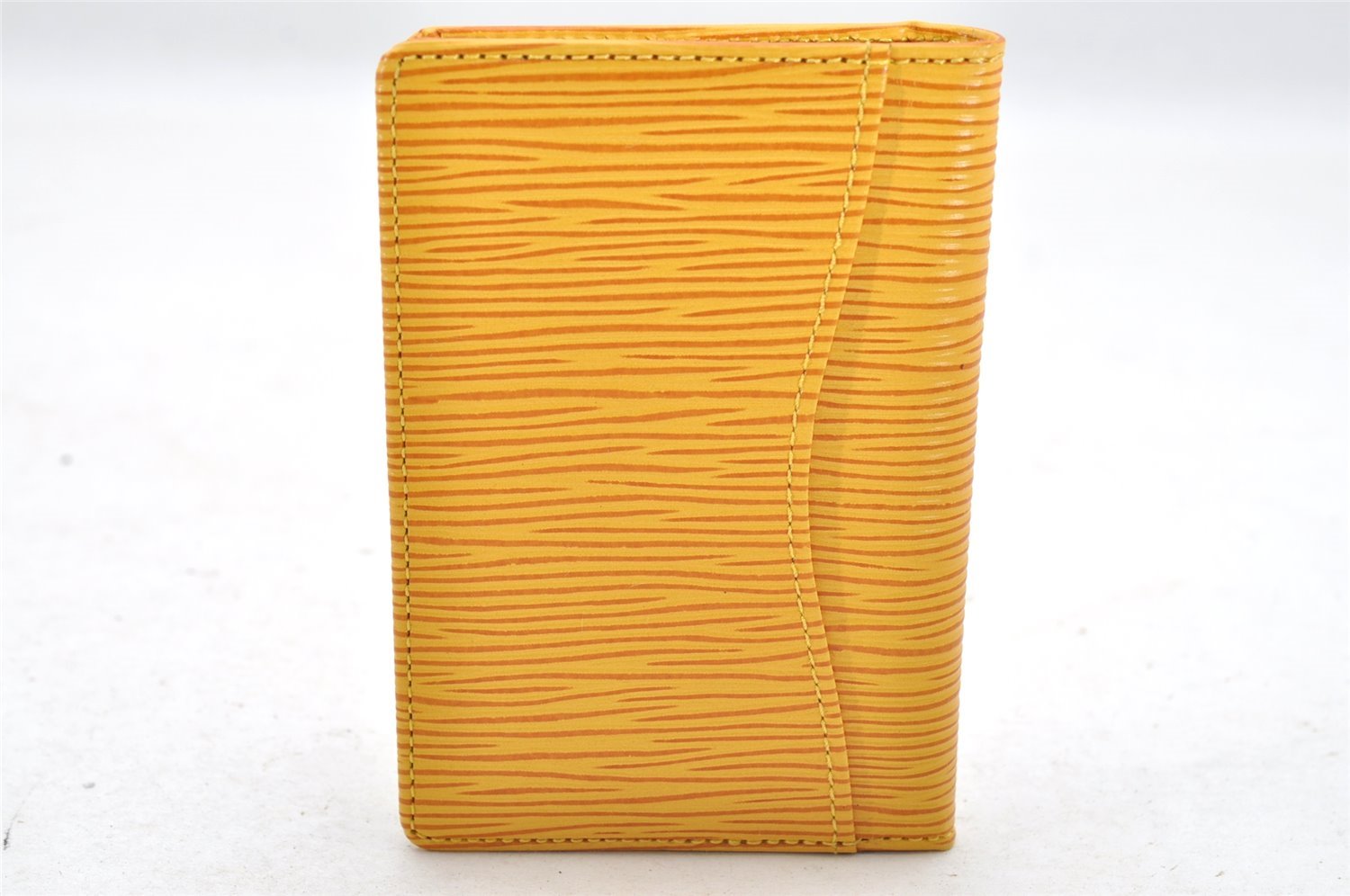 Authentic Louis Vuitton Epi Organizer De Poche Pass Case Yellow M63589 LV 4114I