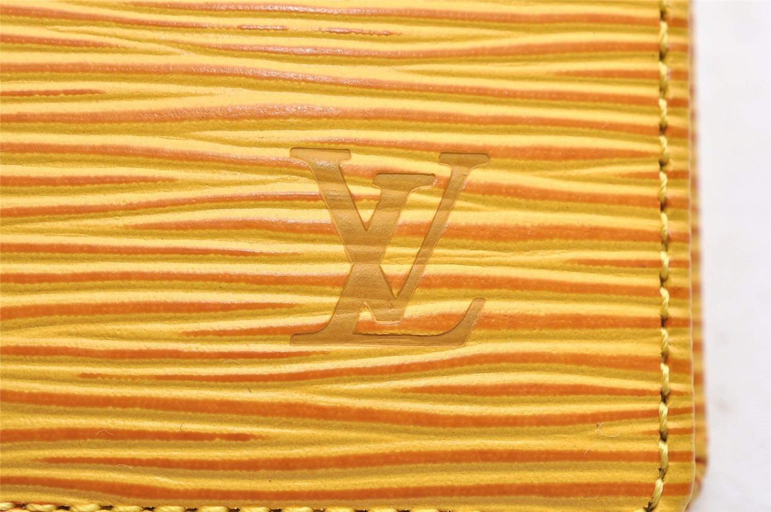 Authentic Louis Vuitton Epi Organizer De Poche Pass Case Yellow M63589 LV 4114I