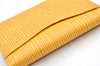 Authentic Louis Vuitton Epi Organizer De Poche Pass Case Yellow M63589 LV 4114I