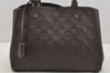 Auth Louis Vuitton Monogram Empreinte Montaigne MM 2Way Hand Bag Brown LV 4115I