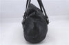 Authentic PRADA Leather Shoulder Tote Bag Black 4117D