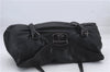 Authentic PRADA Leather Shoulder Tote Bag Black 4117D