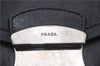 Authentic PRADA Leather Shoulder Tote Bag Black 4117D