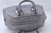 Authentic PRADA Vintage Nylon Tessuto Leather Shoulder Hand Bag Gray 4117F