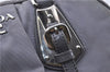 Authentic PRADA Vintage Nylon Tessuto Leather Shoulder Hand Bag Gray 4117F