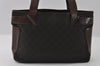 Authentic GUCCI Vintage Shoulder Tote Bag GG Canvas Leather 73983 Brown 4117I