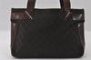 Authentic GUCCI Vintage Shoulder Tote Bag GG Canvas Leather 73983 Brown 4117I