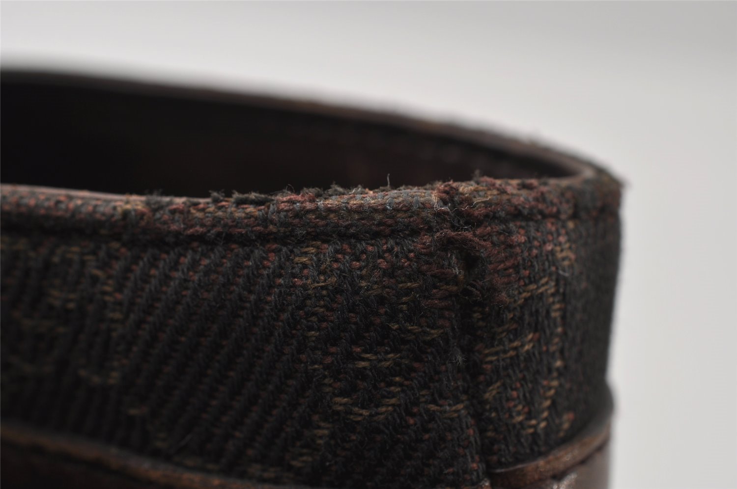 Authentic GUCCI Vintage Shoulder Tote Bag GG Canvas Leather 73983 Brown 4117I