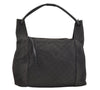 Authentic GUCCI Vintage Shoulder Tote Bag GG Canvas Leather 101292 Black 4118I
