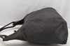 Authentic GUCCI Vintage Shoulder Tote Bag GG Canvas Leather 101292 Black 4118I