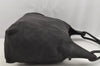 Authentic GUCCI Vintage Shoulder Tote Bag GG Canvas Leather 101292 Black 4118I