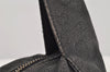 Authentic GUCCI Vintage Shoulder Tote Bag GG Canvas Leather 101292 Black 4118I