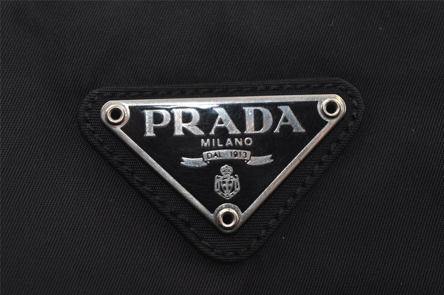 Authentic PRADA Vintage Nylon Tessuto Shoulder Hand Bag Black 4119I