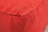 Authentic PRADA Vintage Nylon Tessuto Hand Bag Purse Red 4120I