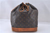 Authentic Louis Vuitton Monogram Noe Shoulder Drawstring Bag M42224 LV 4121F