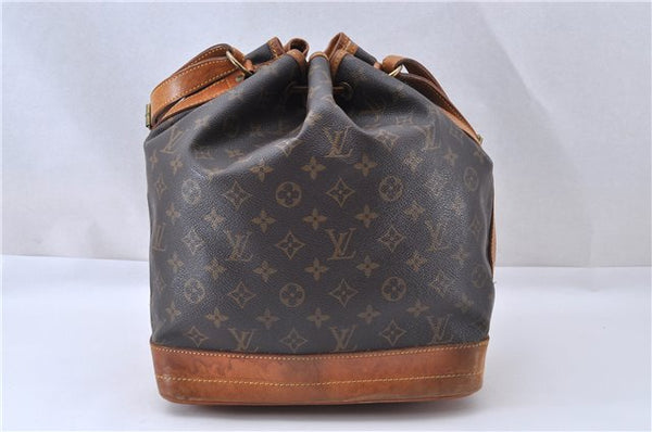 Authentic Louis Vuitton Monogram Noe Shoulder Drawstring Bag M42224 LV 4121F