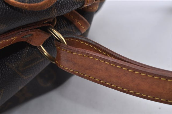 Authentic Louis Vuitton Monogram Noe Shoulder Drawstring Bag M42224 LV 4121F
