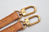 Authentic Louis Vuitton Leather Shoulder Strap Beige 47.2" LV 4121I