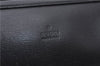 Authentic GUCCI Cosmetic Pouch Purse Leather 0141138 Black 4122D