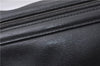 Authentic GUCCI Cosmetic Pouch Purse Leather 0141138 Black 4122D