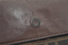 Authentic FENDI Vintage Zucca Long Wallet Purse Canvas Leather Brown Black 4122I