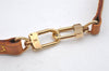 Authentic Louis Vuitton Leather Shoulder Strap Beige 46.9" LV 4123I