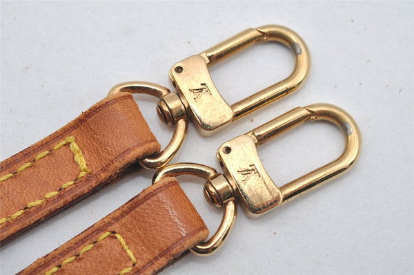 Authentic Louis Vuitton Leather Shoulder Strap Beige 46.9" LV 4123I