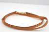 Authentic Louis Vuitton Leather Shoulder Strap Beige 44.9" LV 4124I