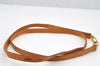 Authentic Louis Vuitton Leather Shoulder Strap Beige 44.9" LV 4124I