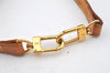 Authentic Louis Vuitton Leather Shoulder Strap Beige 44.9" LV 4124I