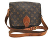 Authentic Louis Vuitton Monogram Cartouchiere MM M51253 Shoulder Cross Bag 4128I