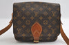 Authentic Louis Vuitton Monogram Cartouchiere MM M51253 Shoulder Cross Bag 4128I