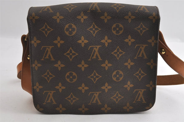 Authentic Louis Vuitton Monogram Cartouchiere MM M51253 Shoulder Cross Bag 4128I
