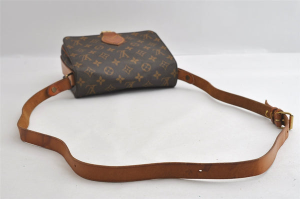 Authentic Louis Vuitton Monogram Cartouchiere MM M51253 Shoulder Cross Bag 4128I
